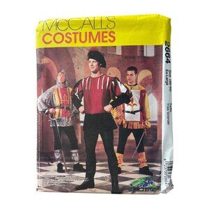 Y2K McCalls 2664 Renaissance Medieval Costume Pattern Size XL Theater UNCUT